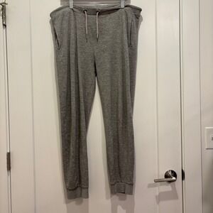 OVS Mens Gray Heathered Drawstring Jogger Sweatpants Size Medium